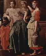 Nicolas Poussin Eliezer et Rebecca painting